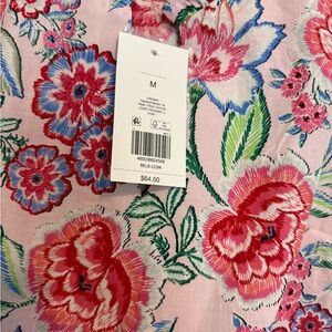 Crown & Ivy Pink Floral Blouse Size Medium New